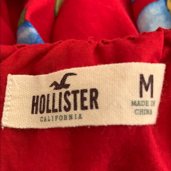 Hollister Red Floral Tropical Skirt - Picture 2 of 9